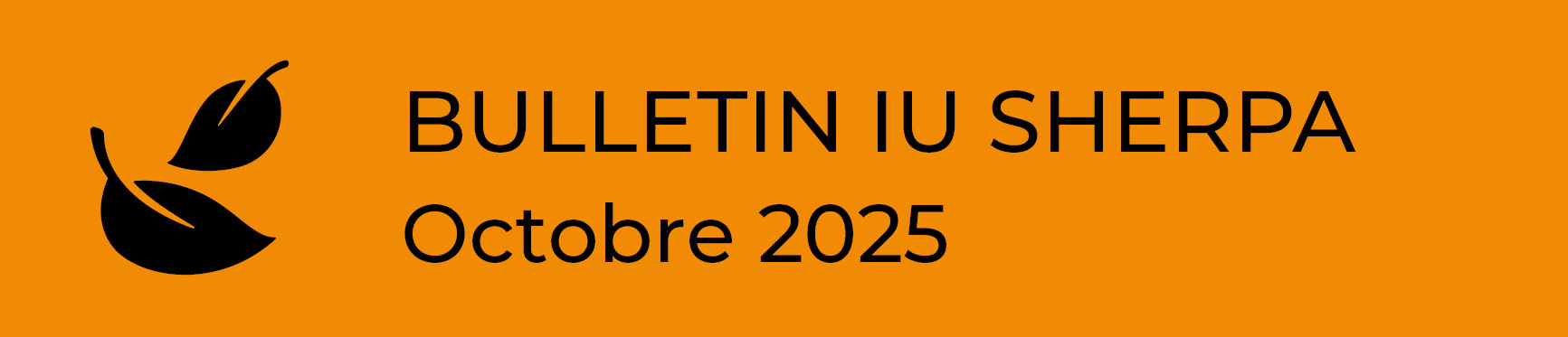 Bulletin iu sherpa octobre 2025